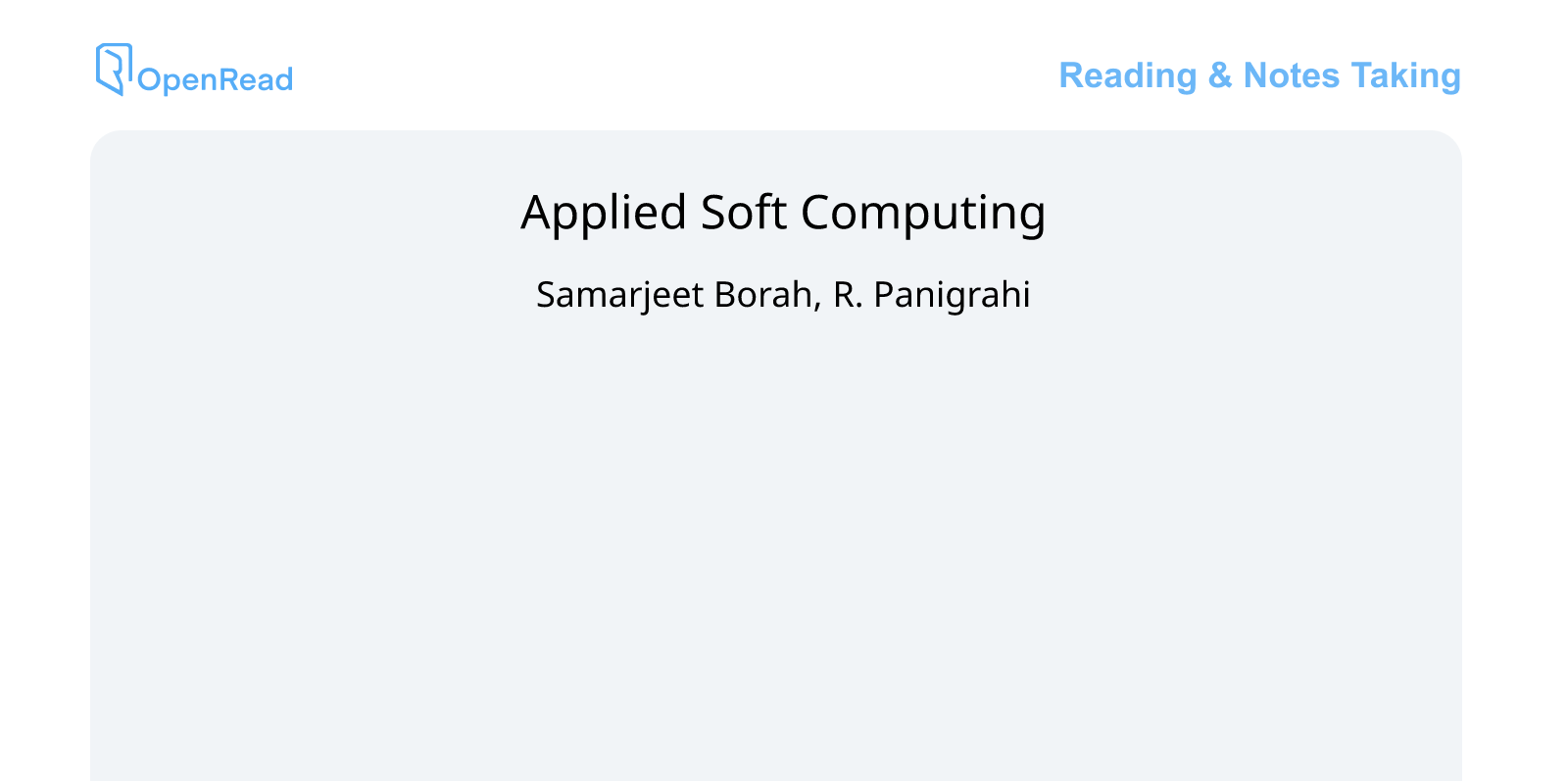 Applied Soft Computing